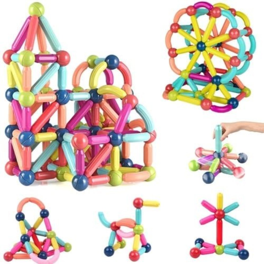 Magnetic Building Blocks Including Free Storage Box