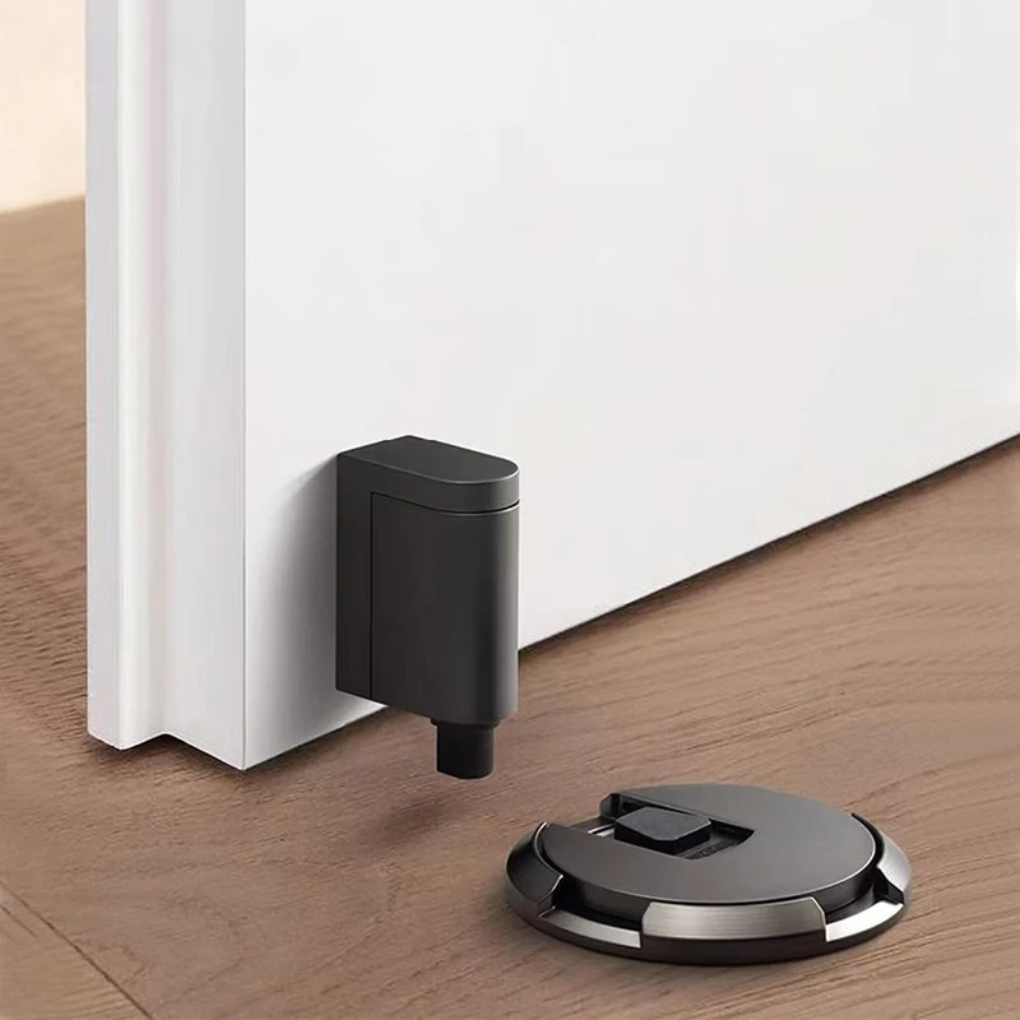 Magnetic Door Stopper for Floor Mounting Without Drilling