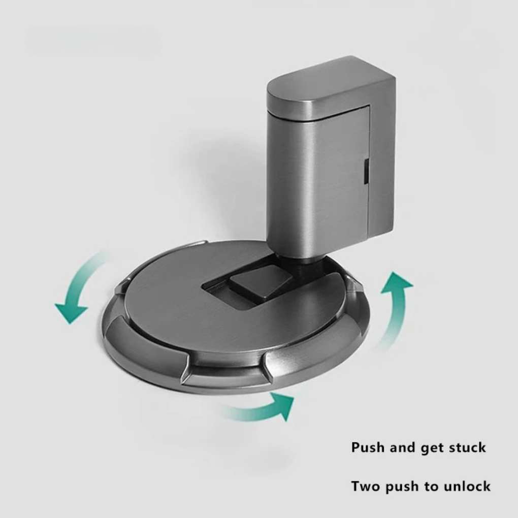 Magnetic Door Stopper for Floor Mounting Without Drilling