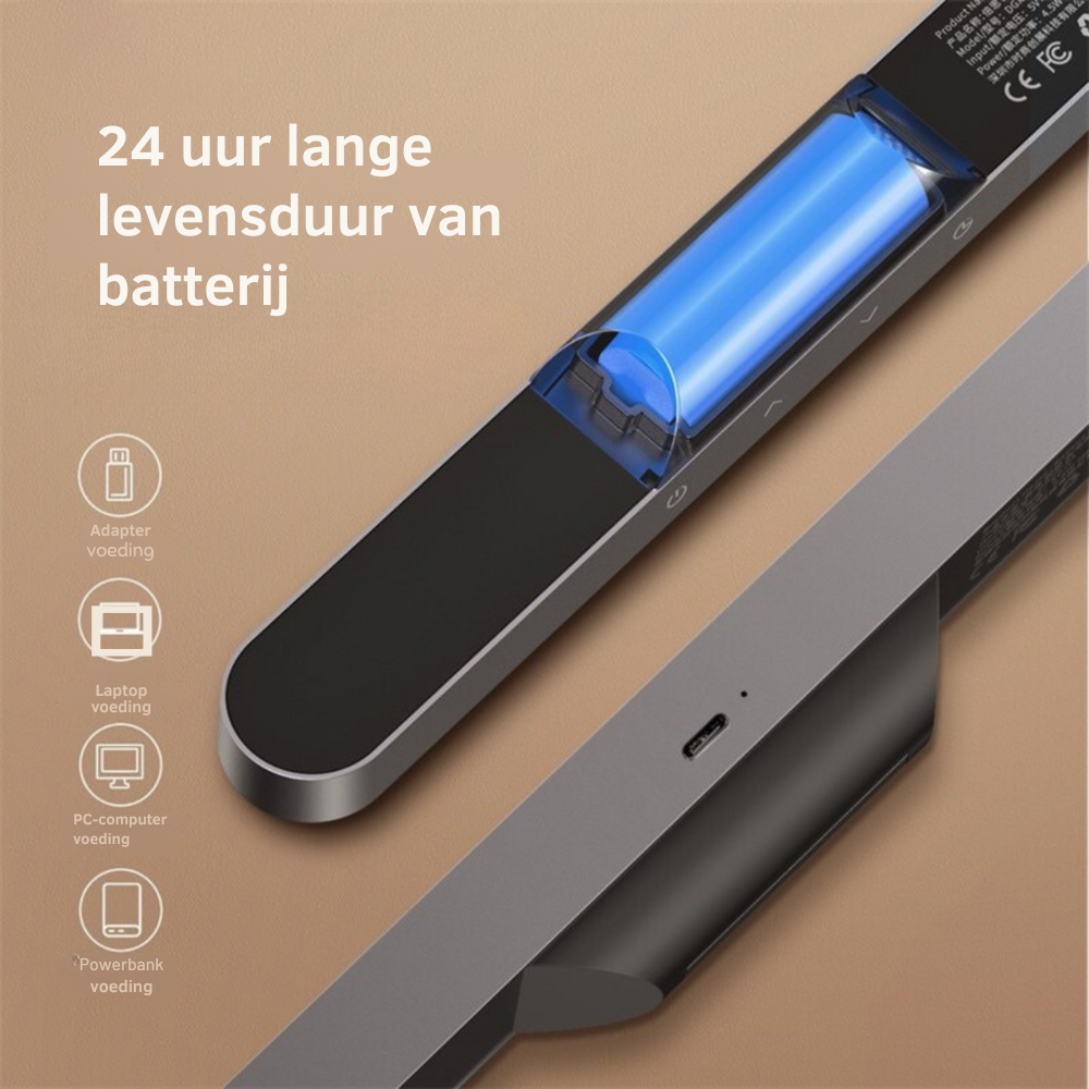 Magnetic LED Table Lamp with Delay & USB Charging Function