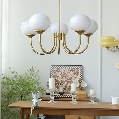 Modern chandelier with playful flair
