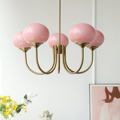 Modern chandelier with playful flair