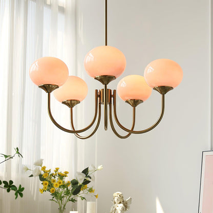 Modern chandelier with playful flair