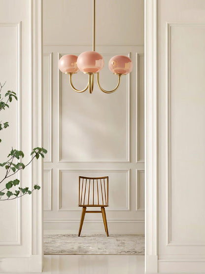 Modern chandelier with playful flair
