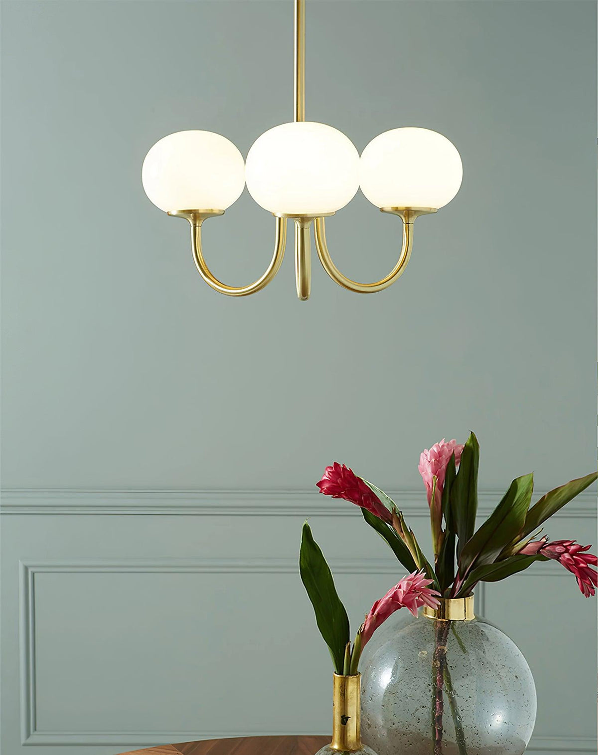 Modern chandelier with playful flair