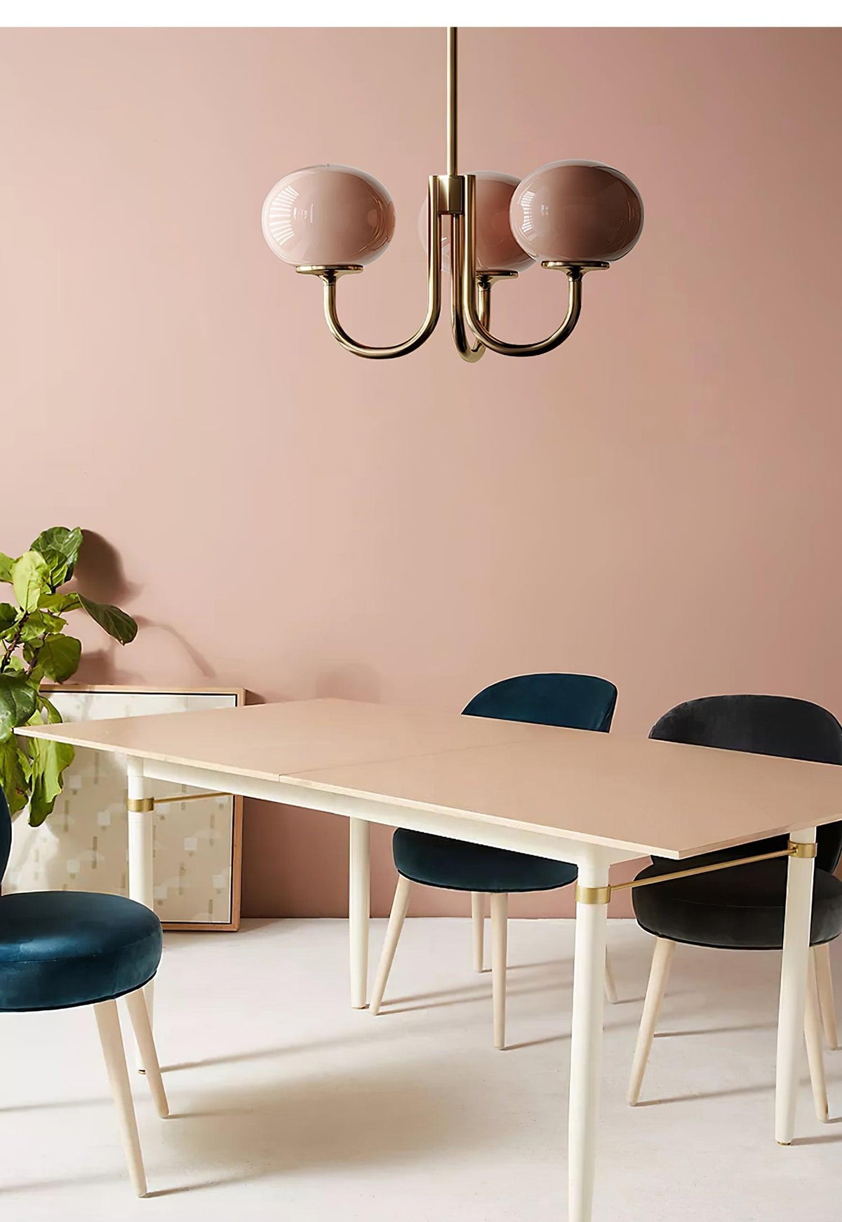 Modern chandelier with playful flair
