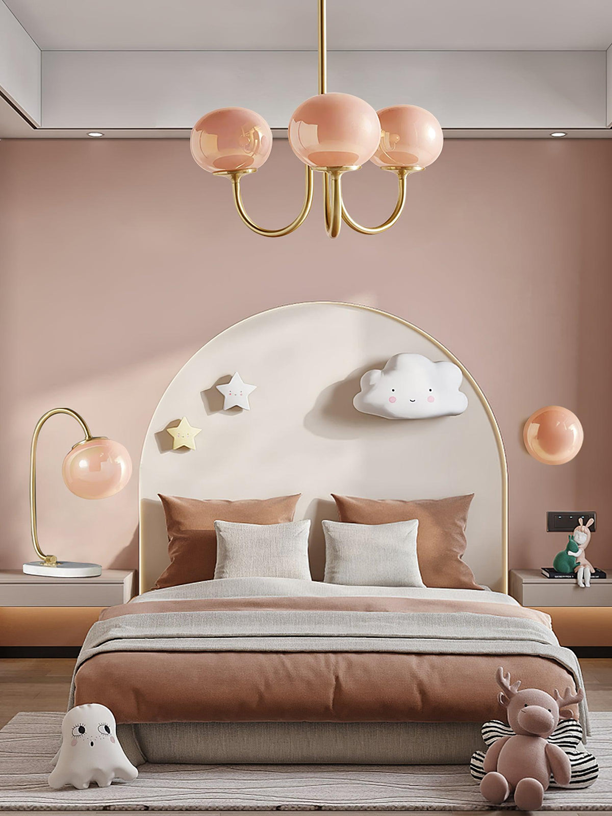 Modern chandelier with playful flair