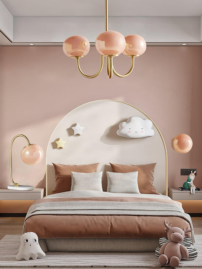 Modern chandelier with playful flair