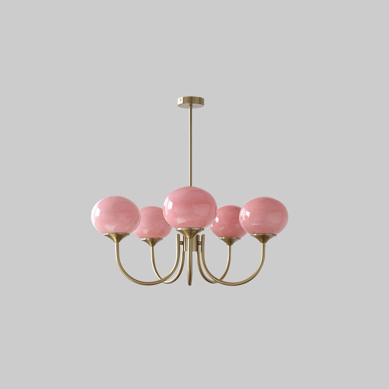 Modern chandelier with playful flair