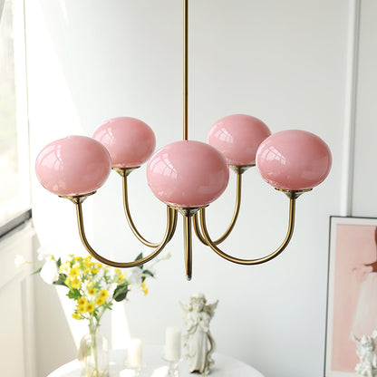 Modern chandelier with playful flair