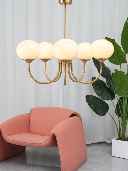 Modern chandelier with playful flair