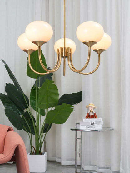 Modern chandelier with playful flair