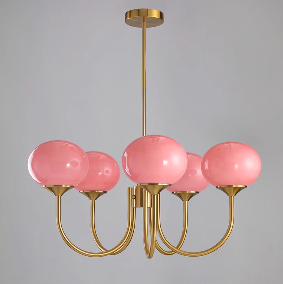 Modern chandelier with playful flair