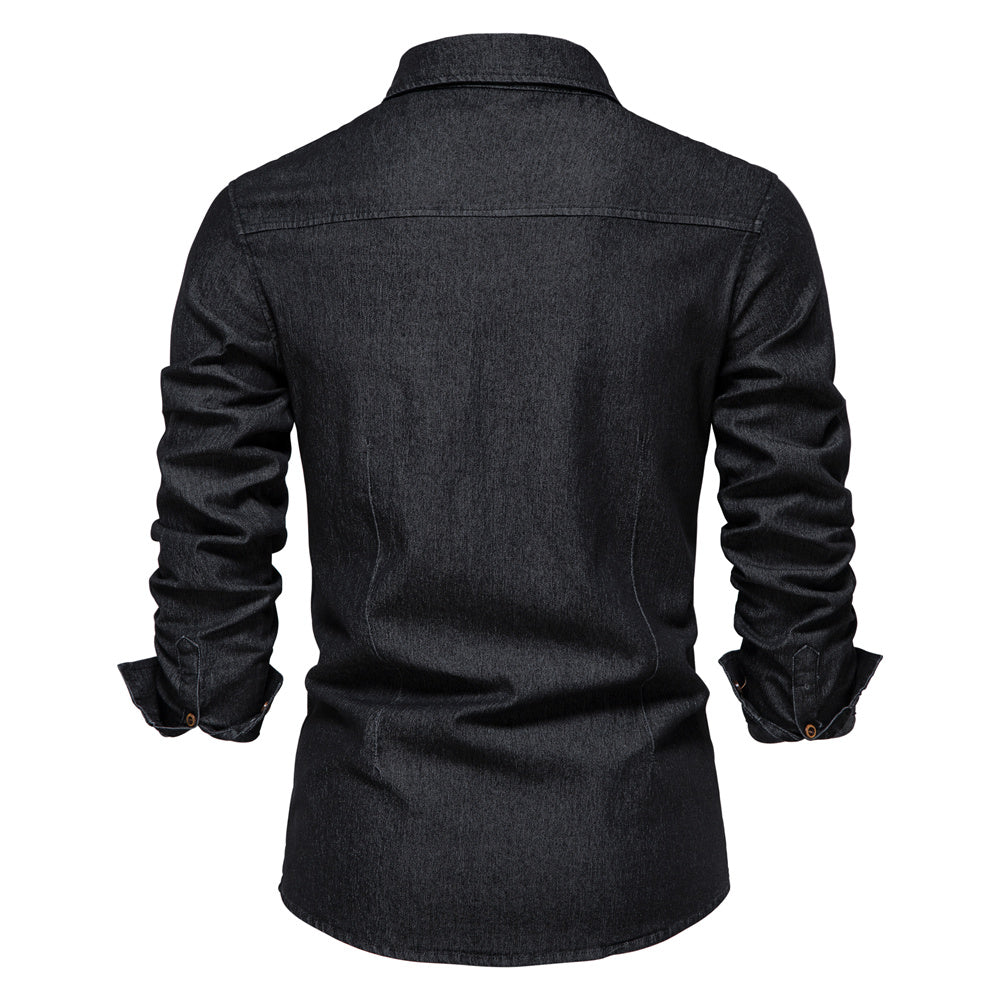 Martin | Stretch Cotton Denim Shirt