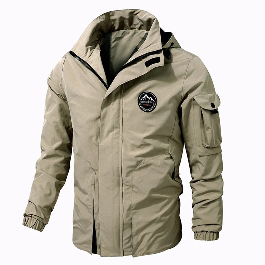Miggy - Men's bomber jacket with hood and sleeve pocket