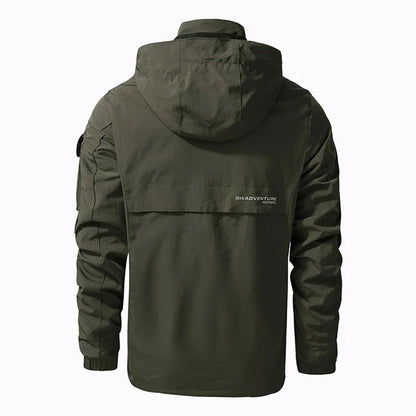 Miggy - Men's bomber jacket with hood and sleeve pocket