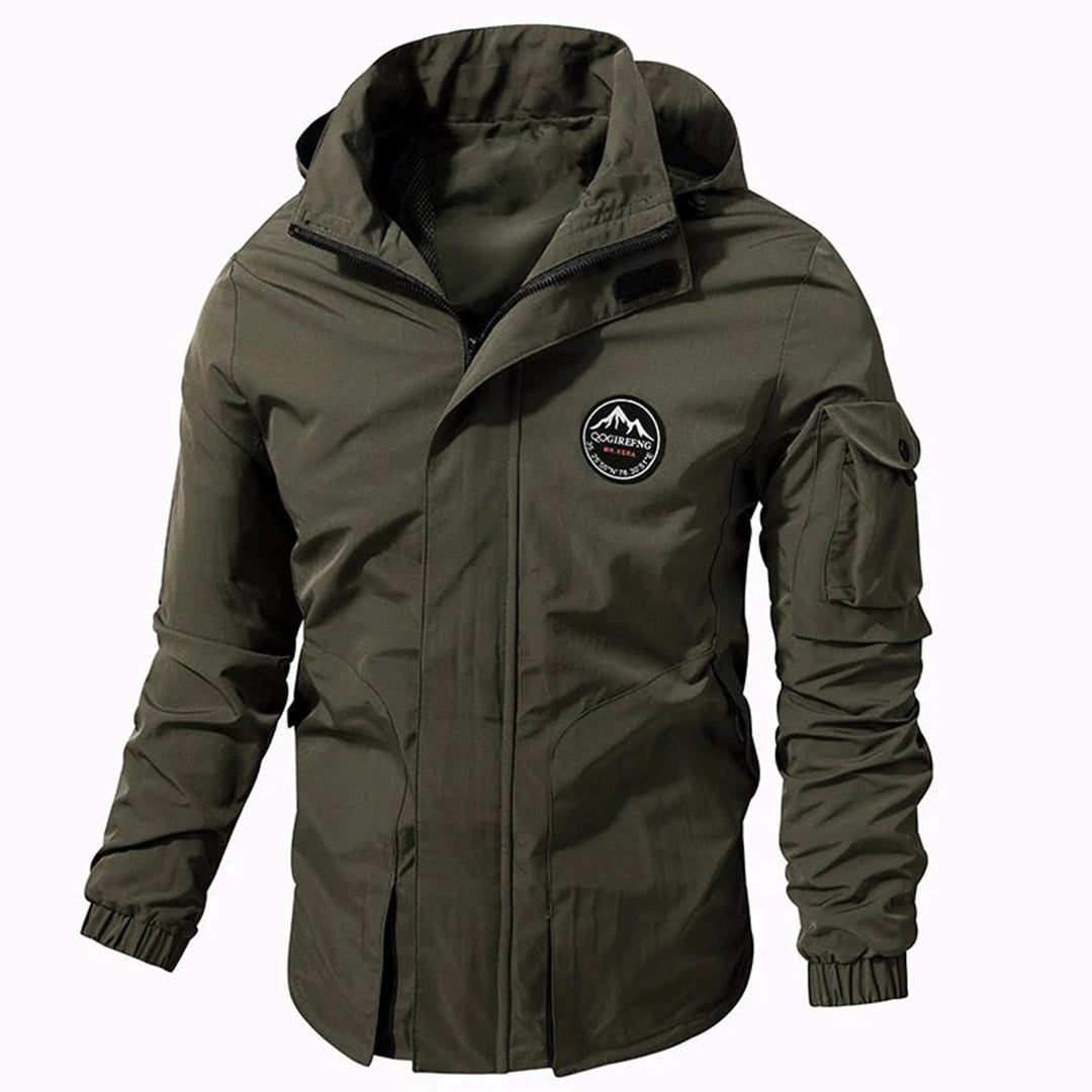 Miggy - Men's bomber jacket with hood and sleeve pocket