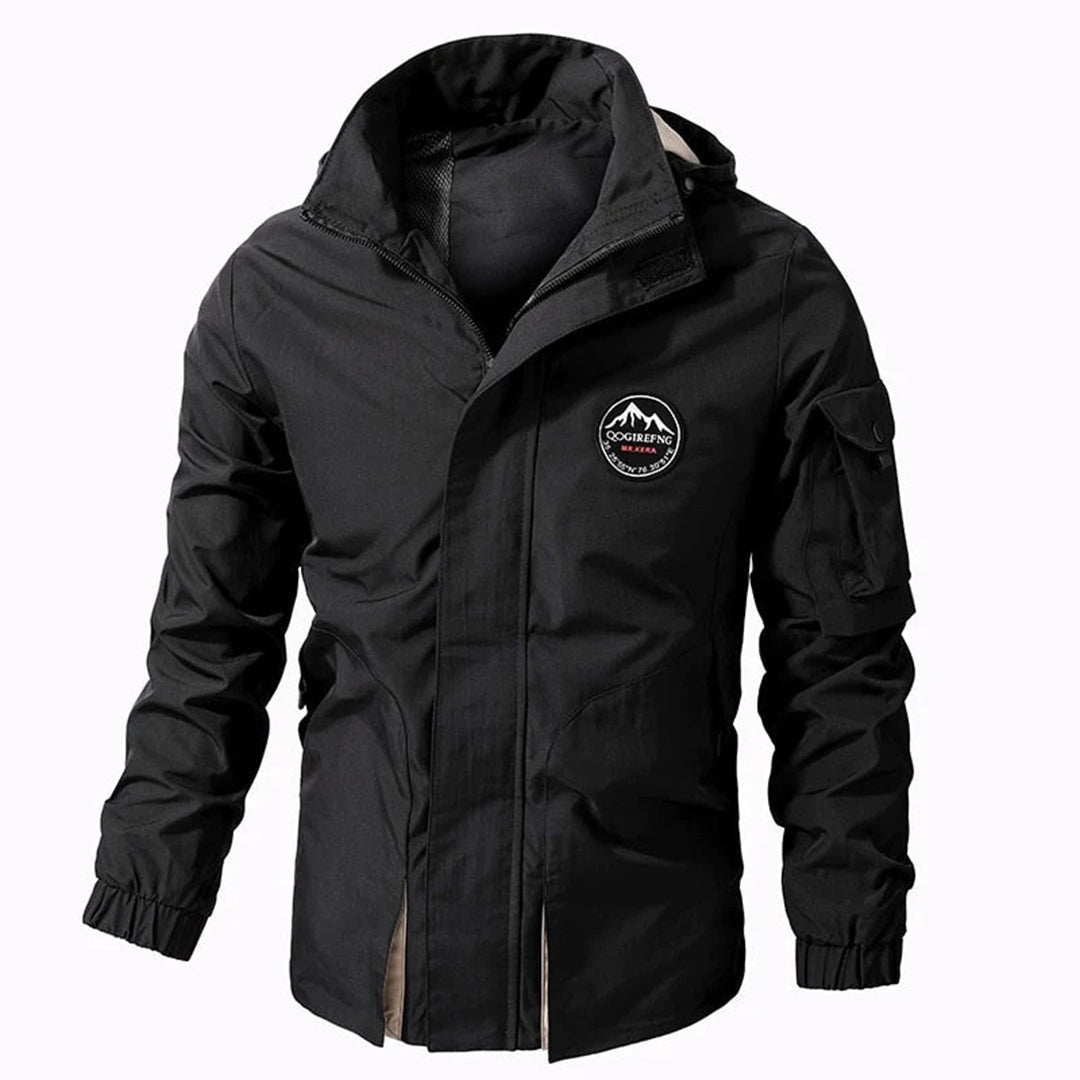 Miggy - Men's bomber jacket with hood and sleeve pocket