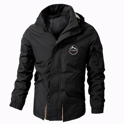 Miggy - Men's bomber jacket with hood and sleeve pocket