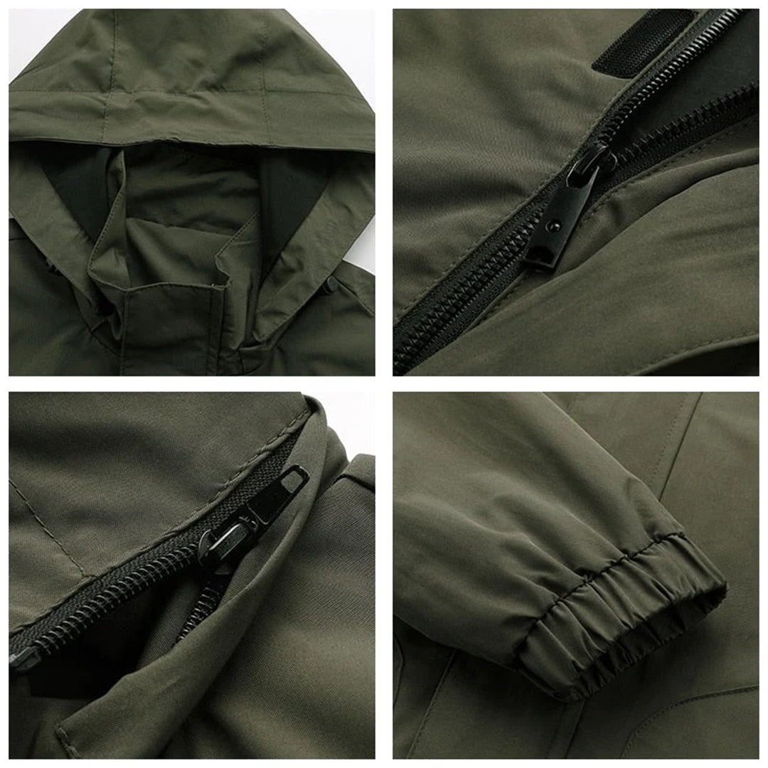 Miggy - Men's bomber jacket with hood and sleeve pocket