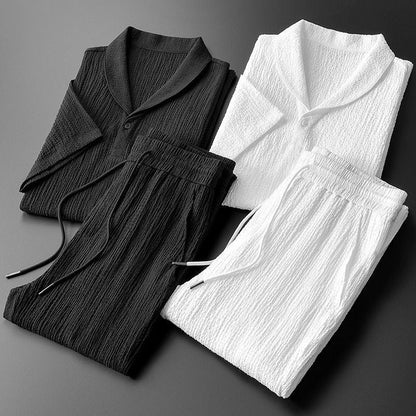Matthijs | Cotton Polo & Trouser Set