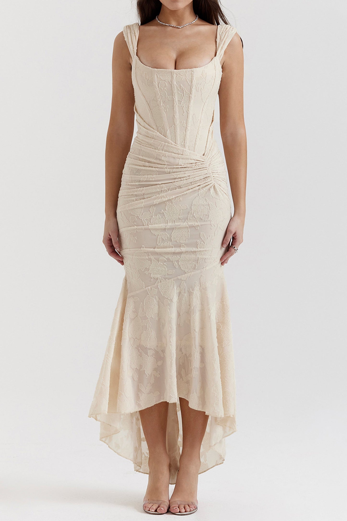 Maxi Dress with Floral Pattern - Mariekje