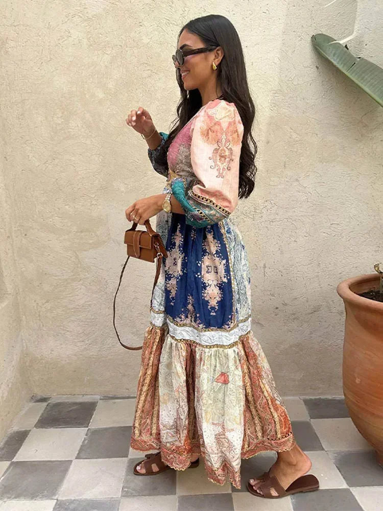 Maxi and mini bohemian dress - Angela
