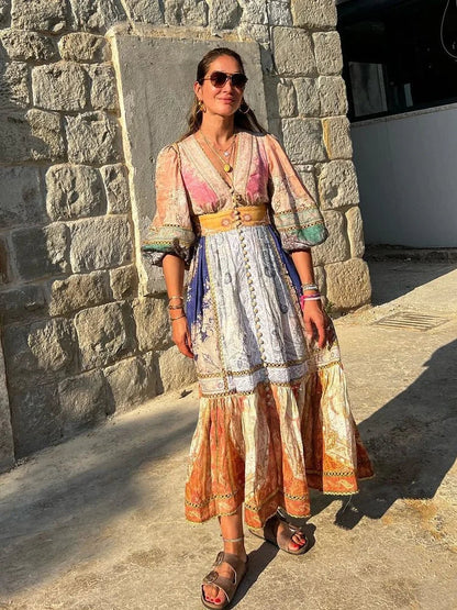 Maxi and mini bohemian dress - Angela