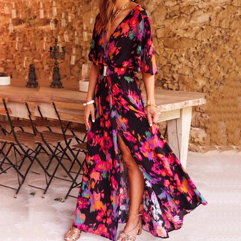 Maxi Wrap Dress - Kimmy
