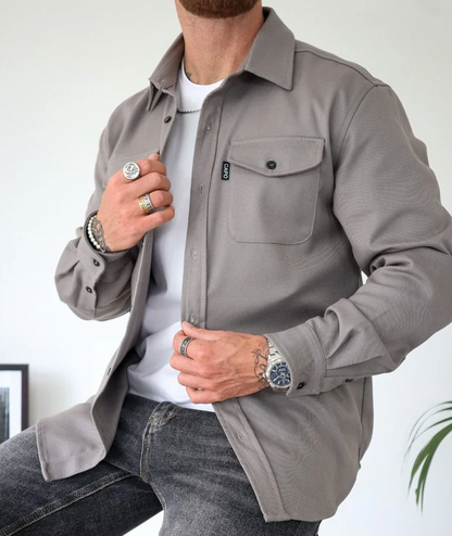 Men's Long Sleeve Shirt with Pockets - Capo