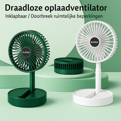 Rechargeable Fan - Tilt Adjustable and Powerful