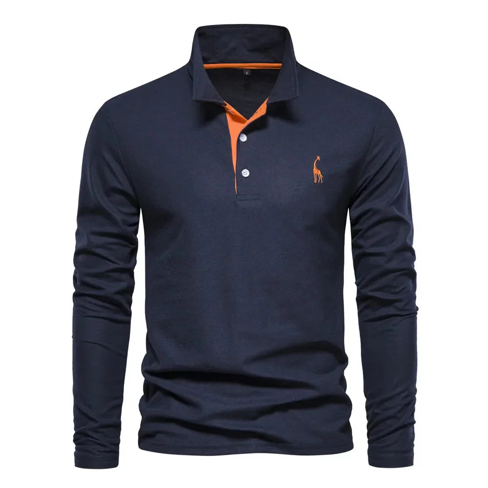 Men's Long Sleeve Polo - Bastian