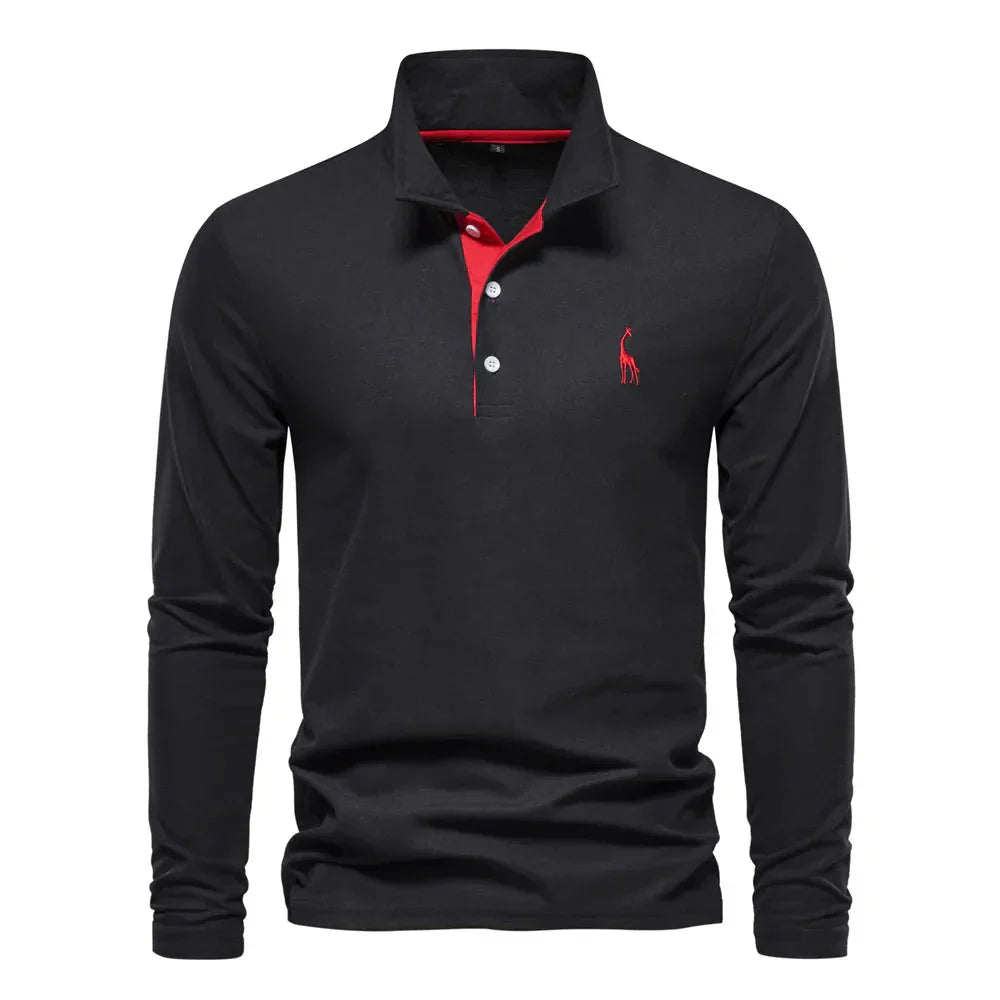 Men's Long Sleeve Polo - Bastian