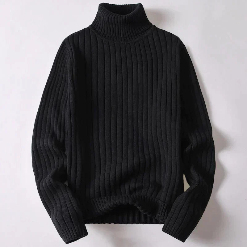 Men's Merino Wool Turtleneck Sweater - Kevin