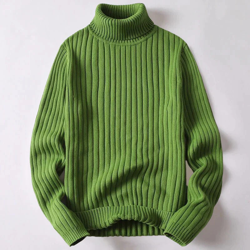 Men's Merino Wool Turtleneck Sweater - Kevin