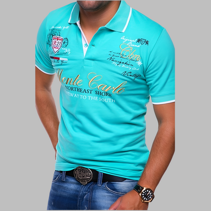 Men's Polo Shirt with Tailored Knit
