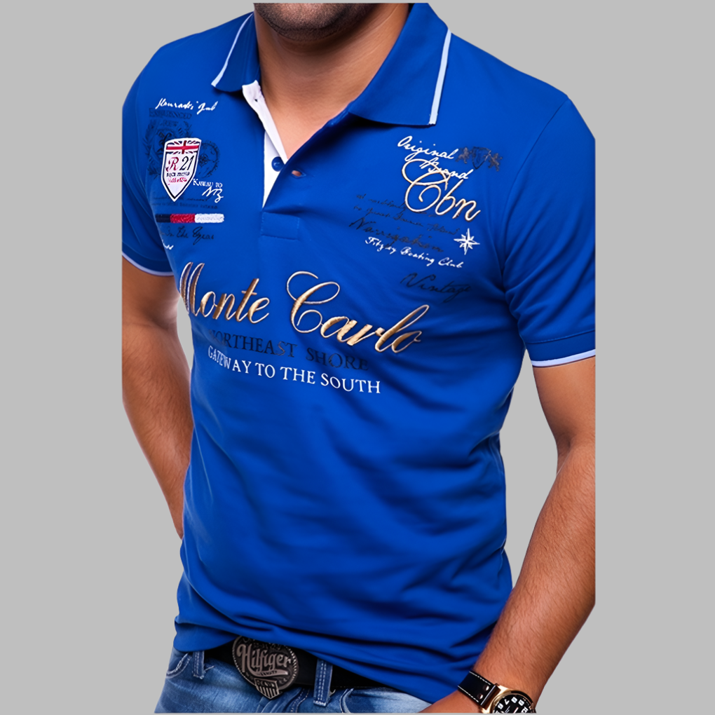 Men's Polo Shirt with Tailored Knit