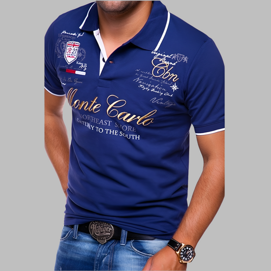 Men's Polo Shirt with Tailored Knit