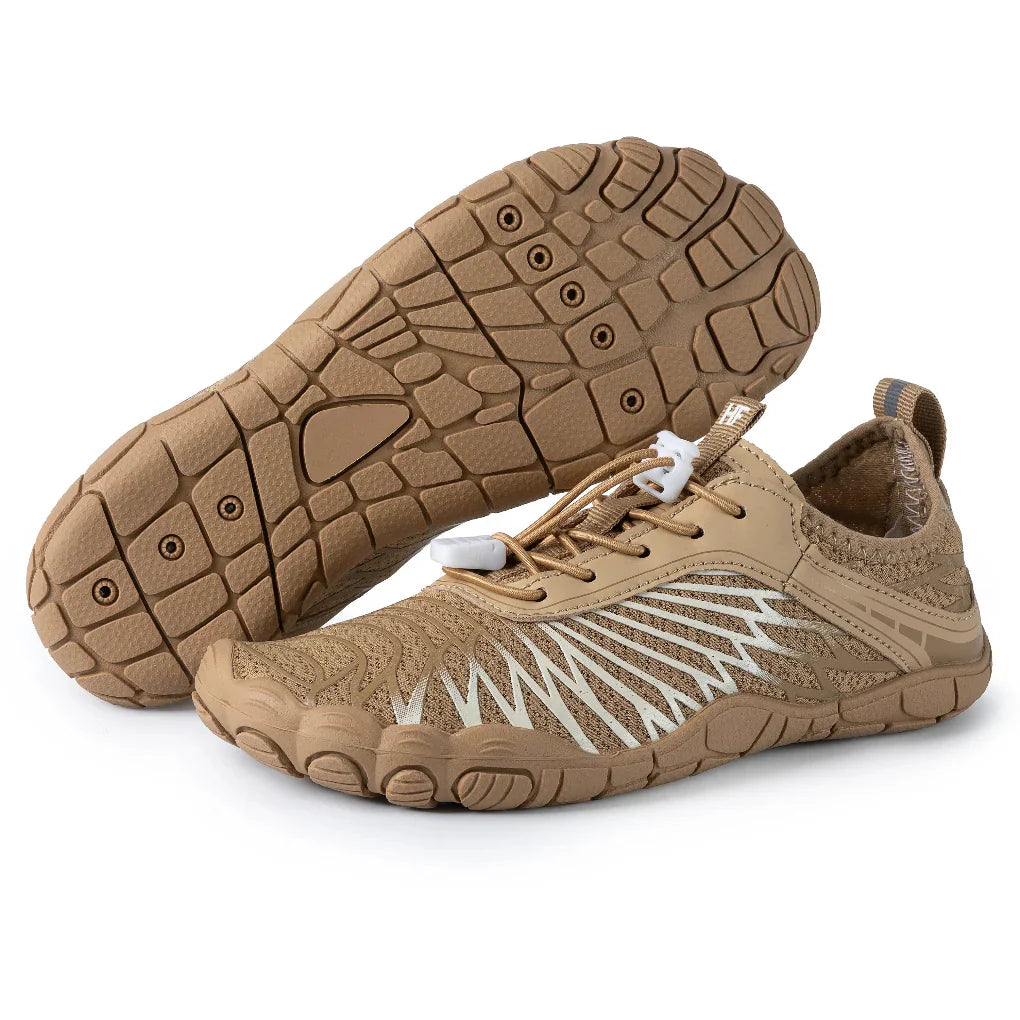 Men's Shoes on Bare Feet