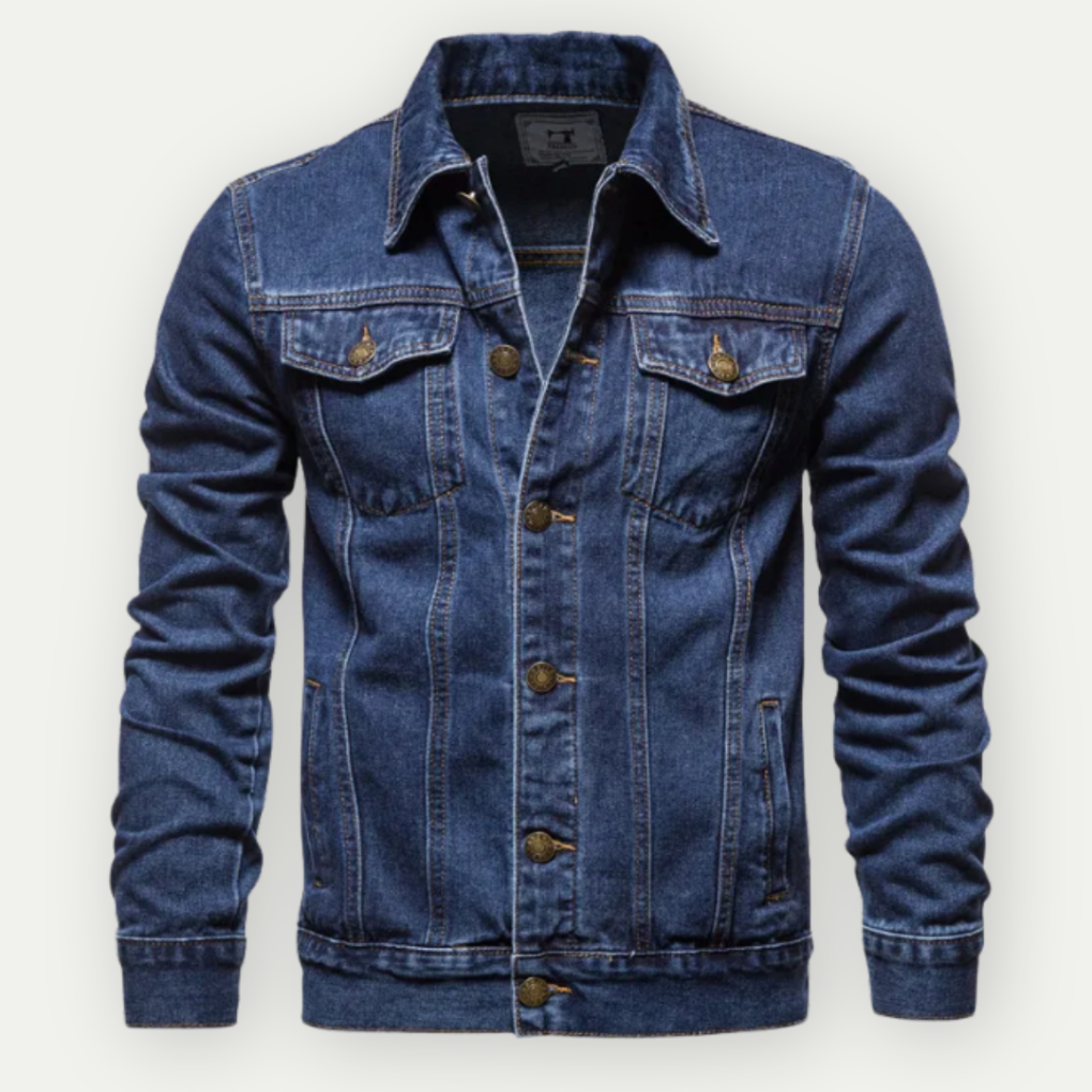 Men's denim trucker jacket, classic style for everyday use