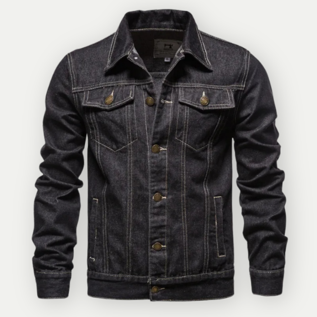 Men's denim trucker jacket, classic style for everyday use
