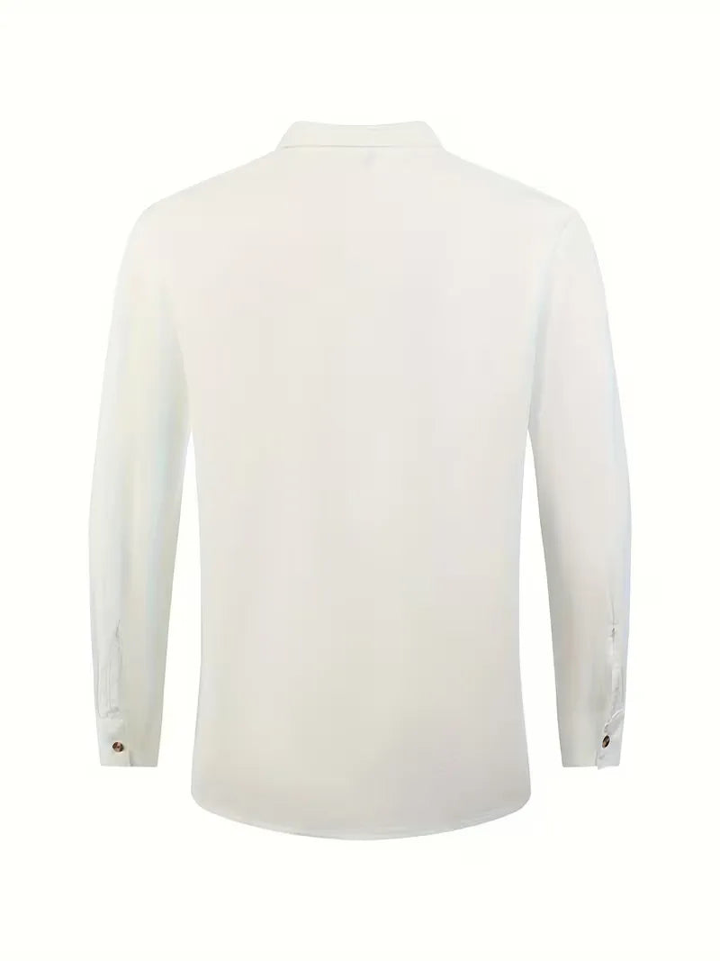 Men's suit with mandarin collar