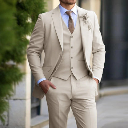 Fato de homem elegante de 3 peças Brecken – Elegância intemporal