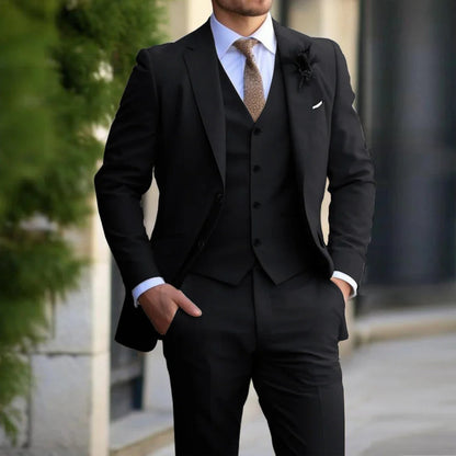 Fato de homem elegante de 3 peças Brecken – Elegância intemporal