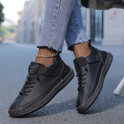 Comfortable Lightweight and Breathable Leather Sneakers for Women