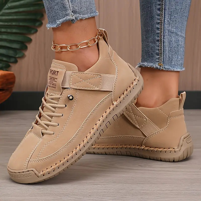 Comfortable Lightweight and Breathable Leather Sneakers for Women