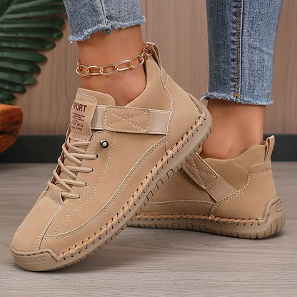 Comfortable Lightweight and Breathable Leather Sneakers for Women