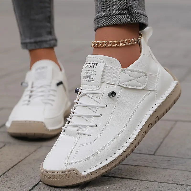 Comfortable Lightweight and Breathable Leather Sneakers for Women
