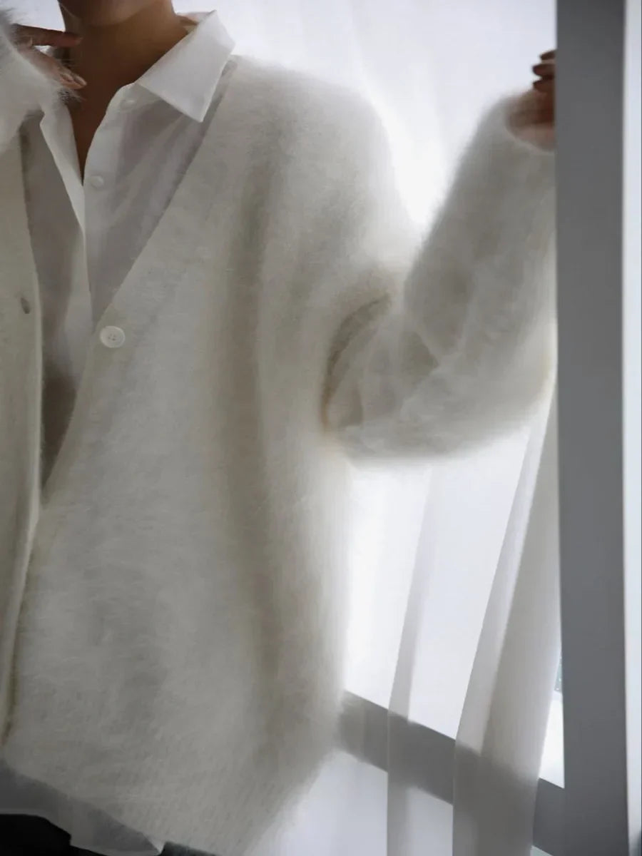 Mila | Soft Fluffy Ladies' Cardigan