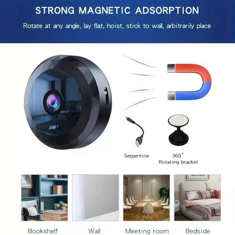 Magnetic Mini WiFi Camera – Discreet and Reliable for Day and Night